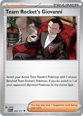 Team Rocket's Giovanni, Ascended Heroes