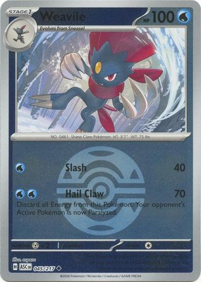 Weavile (Dusk Ball), Ascended Heroes