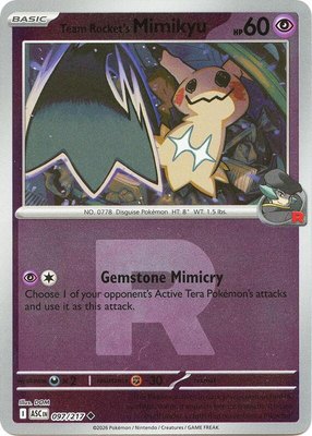 Team Rocket's Mimikyu (Team Rocket), Ascended Heroes