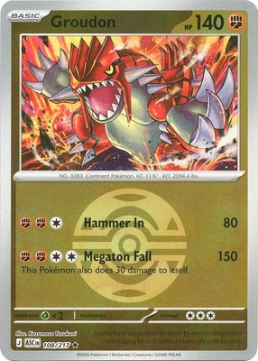 Groudon (Dusk Ball), Ascended Heroes