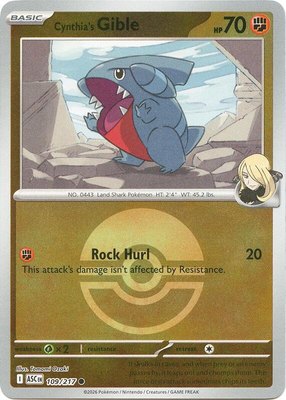 Cynthia's Gible (Poke Ball), Ascended Heroes