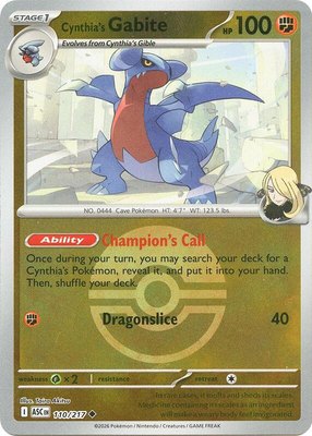 Cynthia's Gabite (Poke Ball), Ascended Heroes