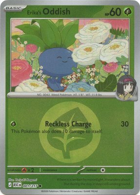 Erika's Oddish (Energy Symbol Pattern), Ascended Heroes