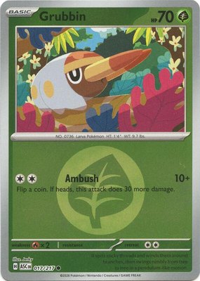 Grubbin (Energy Symbol Pattern), Ascended Heroes