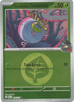 Team Rocket's Tarountula (Energy Symbol Pattern), Ascended Heroes