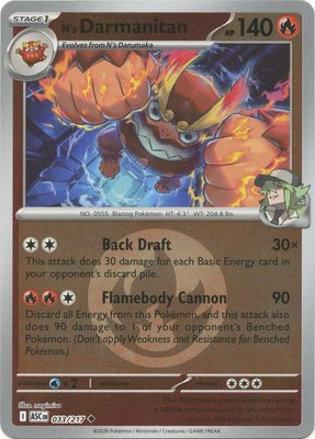 N's Darmanitan (Energy Symbol Pattern), Ascended Heroes