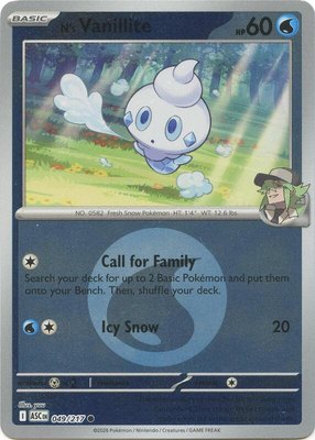 N's Vanillite (Energy Symbol Pattern), Ascended Heroes