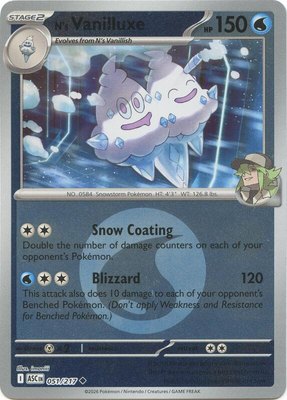 N's Vanilluxe (Energy Symbol Pattern), Ascended Heroes