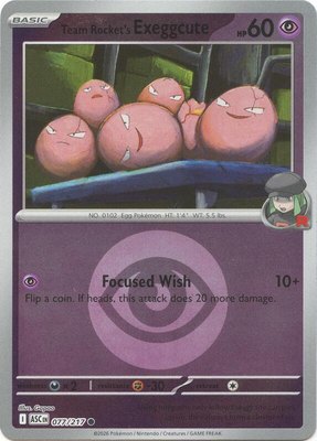 Team Rocket's Exeggcute (Energy Symbol Pattern), Ascended Heroes