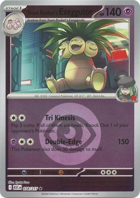 Team Rocket's Exeggutor (Energy Symbol Pattern), Ascended Heroes