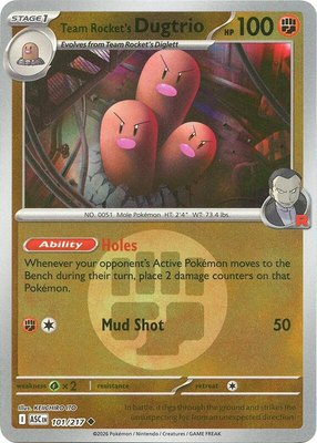Team Rocket's Dugtrio (Energy Symbol Pattern), Ascended Heroes