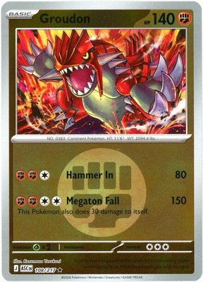 Groudon (Energy Symbol Pattern), Ascended Heroes