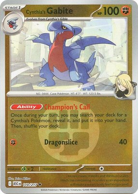 Cynthia's Gabite (Energy Symbol Pattern), Ascended Heroes