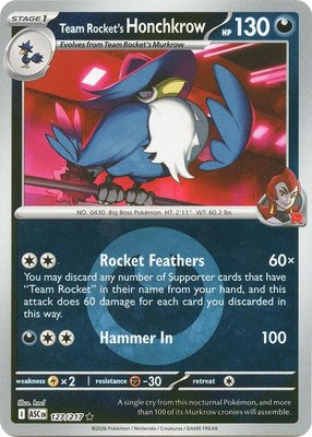 Team Rocket's Honchkrow (Energy Symbol Pattern), Ascended Heroes