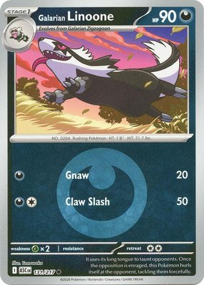Galarian Linoone (Energy Symbol Pattern), Ascended Heroes