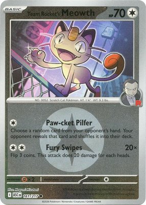 Team Rocket's Meowth (Energy Symbol Pattern), Ascended Heroes