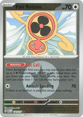 Fan Rotom (Energy Symbol Pattern), Ascended Heroes
