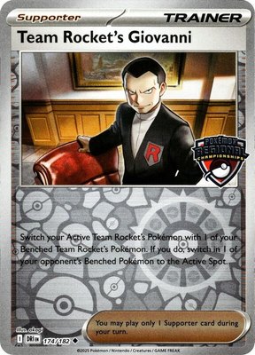 Team Rocket's Giovanni (Regional Championships), League & Championship Cards
