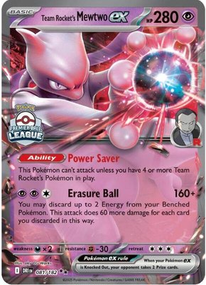 Team Rocket's Mewtwo ex, League & Championship Cards