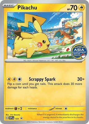 Pikachu (Asia Championship Series 23-24) 101 from Scarlet & Violet Promo Cards