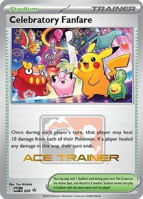 Celebratory Fanfare (Ace Trainer), Mega Evolution Promo