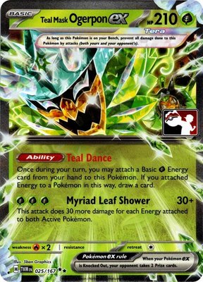 Teal Mask Ogerpon ex (Prize Pack Series 7), Prize Pack Series Cards