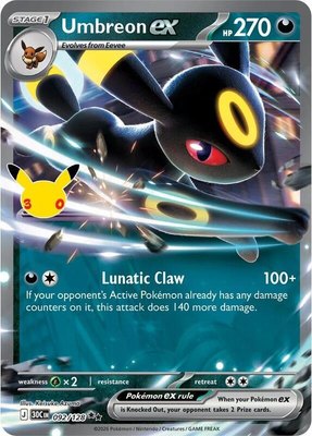Umbreon ex, 30th Celebration