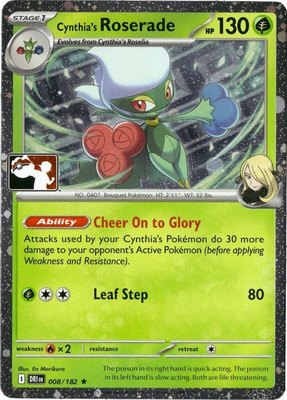 Cynthia's Roserade (Cosmos Holo), Prize Pack Series Cards
