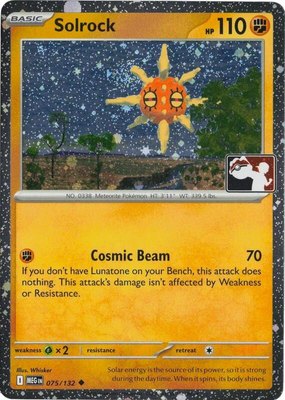 Solrock (Cosmos Holo), Prize Pack Series Cards