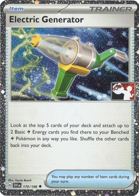 Electric Generator (Cosmos Holo), Prize Pack Series Cards