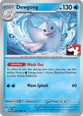 Dewgong, Prize Pack Series Cards