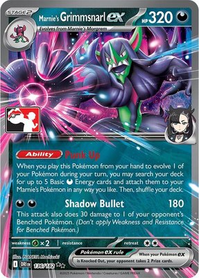 Marnie's Grimmsnarl ex, Prize Pack Series Cards