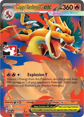 Mega Charizard Y ex, Prize Pack Series Cards