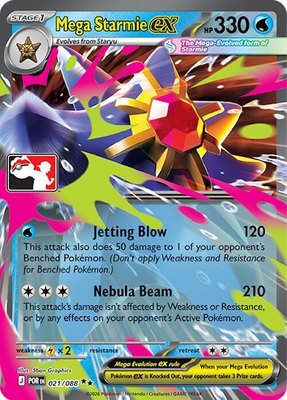 Mega Starmie ex, Prize Pack Series Cards