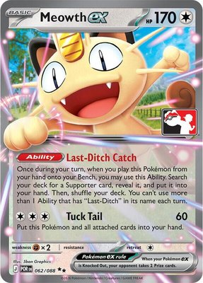 Meowth ex, Prize Pack Series Cards
