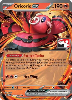 Oricorio ex, Prize Pack Series Cards