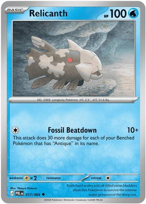 Relicanth, Pitch Black