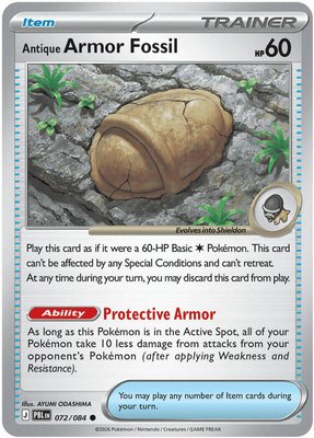 Antique Armor Fossil, Pitch Black