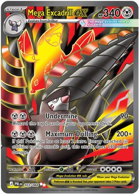 Mega Excadrill ex, Pitch Black