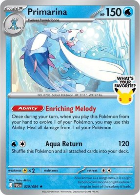 Primarina (What's Your Favorite Stamp), Miscellaneous Cards & Products