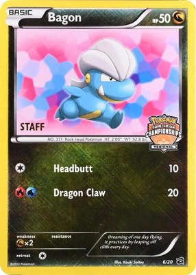Bagon (Regional Championships) [Staff], League & Championship Cards