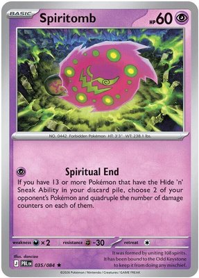 Spiritomb (Non-Holo), Deck Exclusives