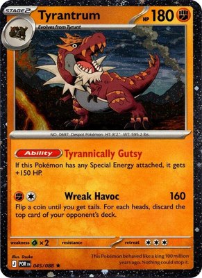 Tyrantrum (Cosmos Holo), Blister Exclusives