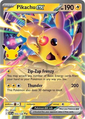 Pikachu ex, 30th Celebration