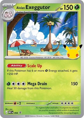 Alolan Exeggutor (30th Celebration), Mega Evolution Promo