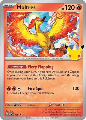 Moltres (30th Celebration), Mega Evolution Promo
