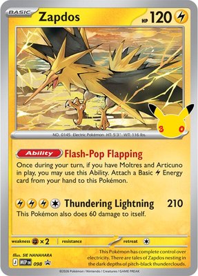 Zapdos (30th Celebration), Mega Evolution Promo