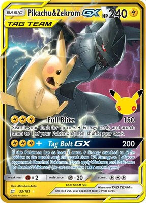 Pikachu & Zekrom GX, 30th Celebration Classic Collection