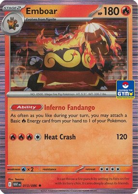 Emboar (GYM), Southeast Asia Exclusives