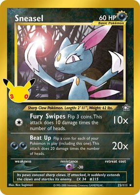 Sneasel, 30th Celebration Classic Collection